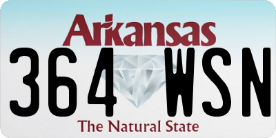 AR license plate 364WSN
