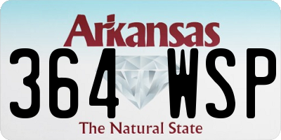 AR license plate 364WSP
