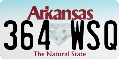 AR license plate 364WSQ