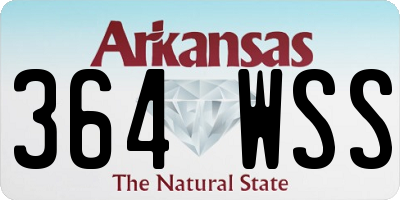 AR license plate 364WSS