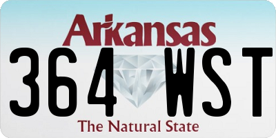 AR license plate 364WST