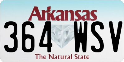 AR license plate 364WSV
