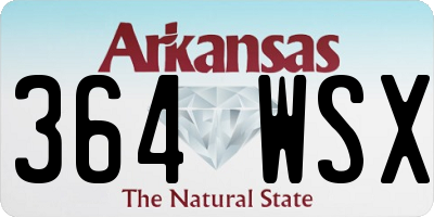 AR license plate 364WSX