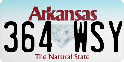 AR license plate 364WSY