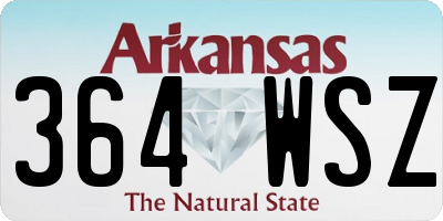 AR license plate 364WSZ