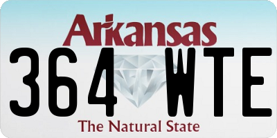 AR license plate 364WTE