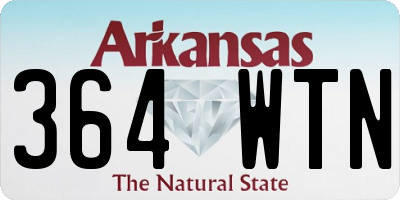 AR license plate 364WTN