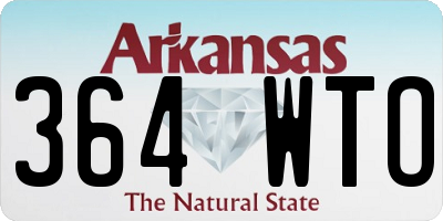 AR license plate 364WTO