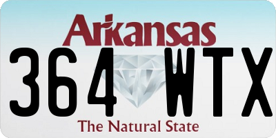 AR license plate 364WTX