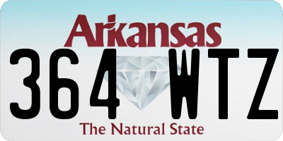 AR license plate 364WTZ