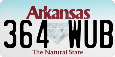 AR license plate 364WUB