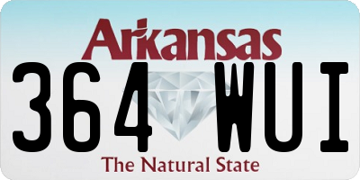 AR license plate 364WUI