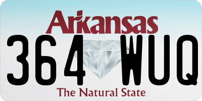 AR license plate 364WUQ