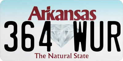 AR license plate 364WUR