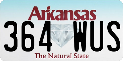 AR license plate 364WUS