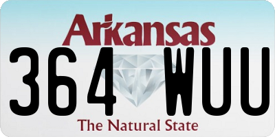 AR license plate 364WUU