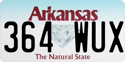 AR license plate 364WUX