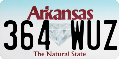 AR license plate 364WUZ
