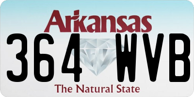 AR license plate 364WVB