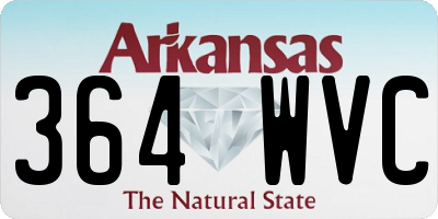 AR license plate 364WVC