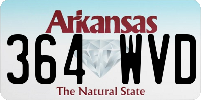 AR license plate 364WVD