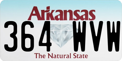 AR license plate 364WVW