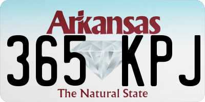 AR license plate 365KPJ