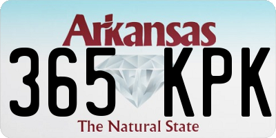 AR license plate 365KPK