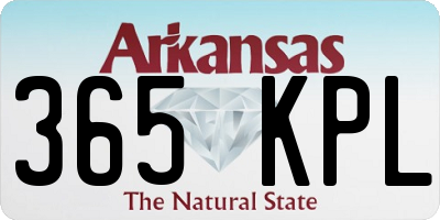 AR license plate 365KPL