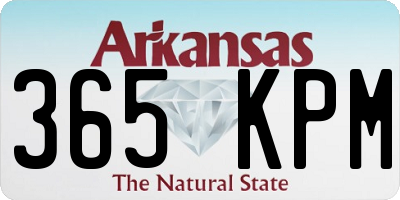 AR license plate 365KPM