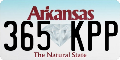 AR license plate 365KPP