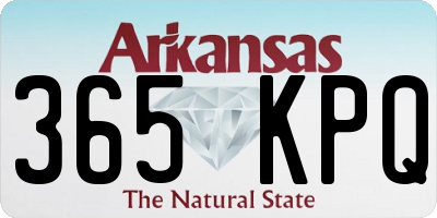 AR license plate 365KPQ