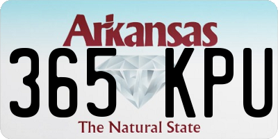 AR license plate 365KPU