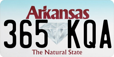 AR license plate 365KQA