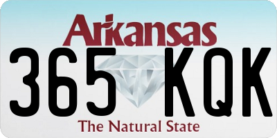 AR license plate 365KQK