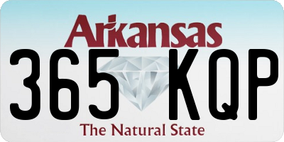 AR license plate 365KQP
