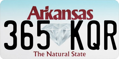 AR license plate 365KQR