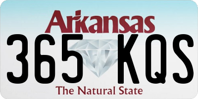 AR license plate 365KQS