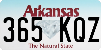 AR license plate 365KQZ