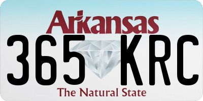 AR license plate 365KRC