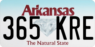 AR license plate 365KRE