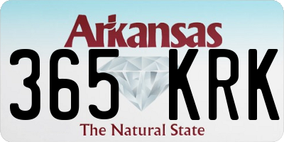 AR license plate 365KRK