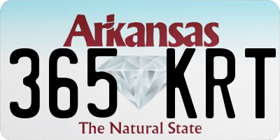 AR license plate 365KRT