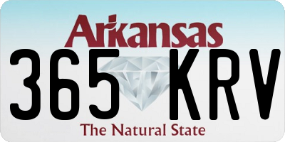 AR license plate 365KRV
