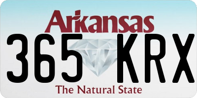 AR license plate 365KRX