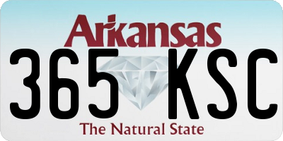 AR license plate 365KSC