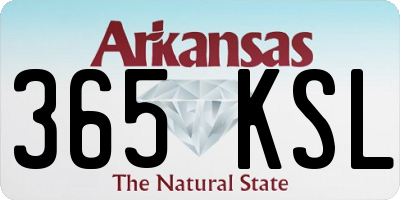AR license plate 365KSL