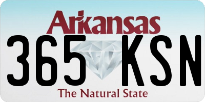 AR license plate 365KSN