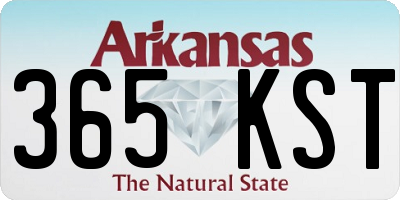 AR license plate 365KST
