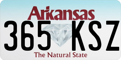 AR license plate 365KSZ